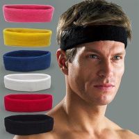 【CW】 1Pc Women/Men Cotton Sweatband Headband Sport Gym Stretch Hair Band Cycling Wide Prevent Sweat