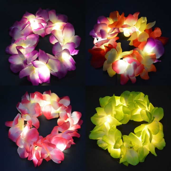 cc-1pcs-lights-hawaii-leis-hair-band-garland-luau-wreath-necklace-birthday-wedding