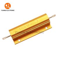 50W 100W Aluminum Power Metal Shell Case Wirewound Resistor 0.01R ~ 100K 1 4 6 7 8 10 20 200 500 1K 3.3K 10K ohm resistance RX24