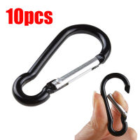 10pcs Snap Chain Hook Clip Equipment Hooks Climbing Alloy Ring D Carabiner Gourd Aluminum