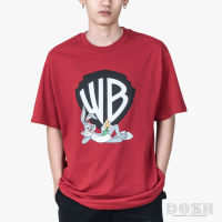 DOSH OVERSIZED SHORT SLEEVE T-SHIRTS WB เสื้อยืดโอเวอร์ไซส์ DWAOMT5003-RE