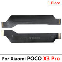 เมนบอร์ดบอร์ดสายยืดหยุ่นสำหรับ Xiaomi Poco X3 Pro Poco M4 Pro 4G เมนบอร์ดหลักเชื่อมต่อจอแอลซีดีเฟล็กซ์สายริบบิ้นอะไหล่