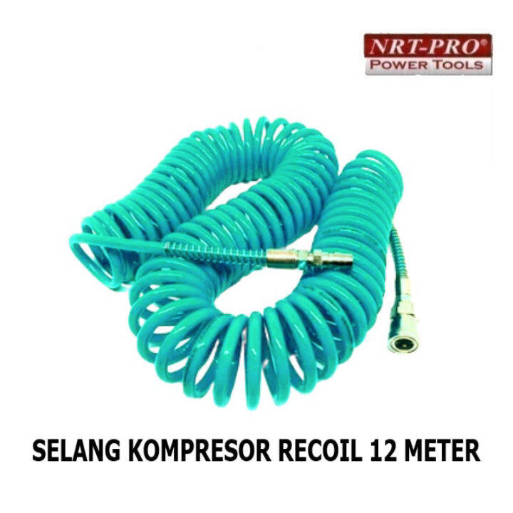 Nrt Pro Selang Kompressor Spiral Pu Selang Angin Recoil Hose Pu Meter Lazada Indonesia