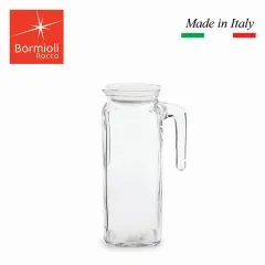 Bormioli Rocco Glass Frigoverre Jug With Airtight Lid (1 Liter): Clear  Pitcher With Hermetic Sealing, Easy Pour Spout & Handle – For Water, Juice,  Iced Coffee & Iced Tea 