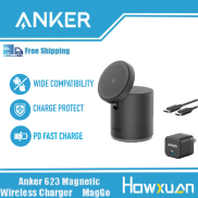 Anker Magnetic Charger, 623 MagGo 2-in-1 Charging Station with 20W USB