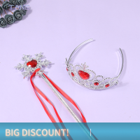 ?【Lowest price】TANG 1ชุดเจ้าหญิง Crown hair Accessories เจ้าสาวเพชรมงกุฎจุดเจาะ scepter