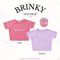 Ninneties_เสื้อครอปคอระบาย_Brinky tee