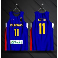 Gilas Pilipinas Kai Sotto #11 Blue &amp; White Jersey | Gilas Pilipinas Jersey | Full Sublimation