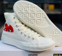 ?รองเท้าConvers_All-Star 70s Hi Comme des Garcons PLAY White100%☑️งานแท้ พร้อมกล่องตรงรุ่น รับประกัน88ปี รองเท้ากีฬา รองเท้ากันน้ำ รองเท้าแฟชั่น