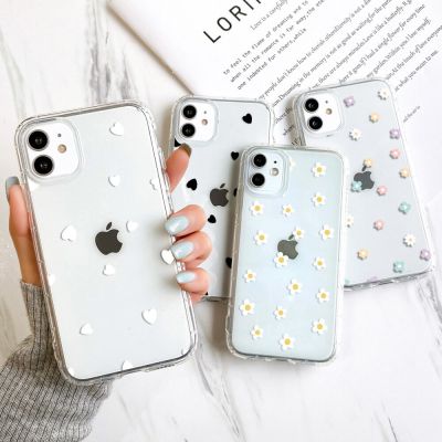 Clear Phone Case For iPhone 11 Case iPhone 13 14 Pro 12 Pro Max 14 Plus 12 13 Mini XS Max XR X 7 8 SE 2020 Soft Love Heart Cover