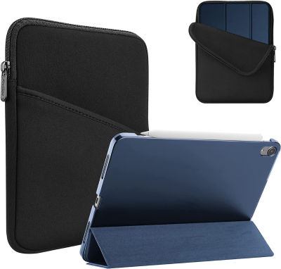 ProCase iPad Air 5/4 Case 10.9 Inch 2022/2020 with Tablet Sleeve, Slim Stand Hard Back Shell Smart Cover + Protective Bag with Front Pocket for iPad Air 5th 2022 A2588 A2589 A2591 &amp; 4th Gen 2020 -Navy