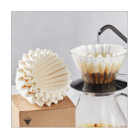 200 Pieces of Coffee Filter Paper Drip Filter Paper Cake Bowl Filter Cup Oil-Proof Cupcake Liner Baking Cup