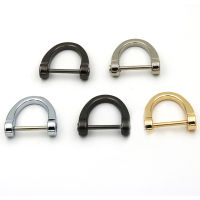 25Pcs Metal Detachable Open Screw D Ring Buckle Clasp for Leather Craft Bag Strap Belt Handle Shoulder Webbing