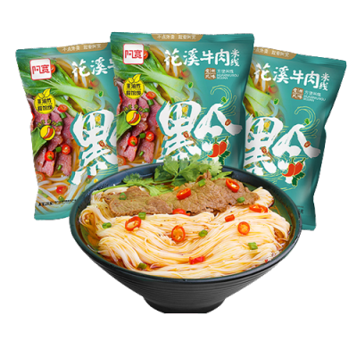 บะหมี่แห้งเส้นเล็ก เนื้อ หลัวซือเฟิ่น พร้อมส่ง(阿宽米线110g มี4รส รสชาติเข้มข้นจัดจ้าน