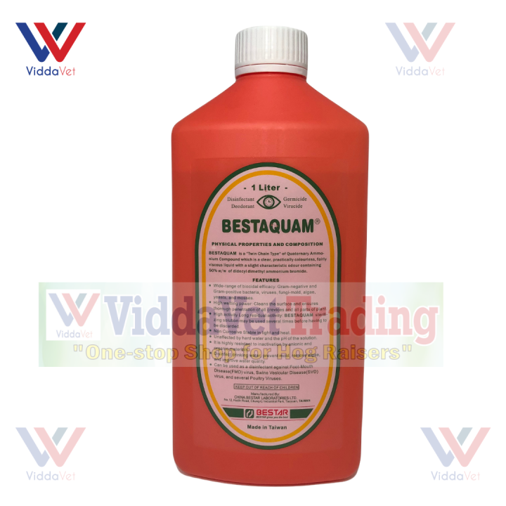 Bestaquam 1 Liter Disinfectant Deodorant Germicide Virucide / Anti