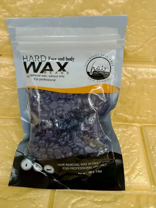 Hard Face and body wax beans hair removal wax without strip 100g Lazada PH