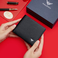 WILLIAMPOLO Mens Wallet Genuine Leather Business ID Card Holder Purse For Male Short Luxury Small Travel Wallets Free Shipping
