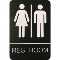 Restroom Toilet Sign(only one size: 20cmX30cm)(Contact seller, free custom pattern)