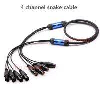 4 Channel Snake Cable With XLR Audio Connectors For Microphone And Stage Professional Audio Lighting