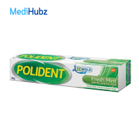 Polident Fresh Mint โพลิเดนท์ ครีมติดฟันปลอม สูตร กลิ่นมิ้นท์ ขนาด 60 กรัม จำนวน 1 หลอด 03619