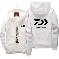 DAIWA แจ็กเก็ตกันฝนสำหรับผู้ชาย,เสื้อผ้ากันน้ำสำหรับผู้หญิงกันแดดเสื้อผ้าตกปลาล่าสัตว์แห้งเร็วเสื้อกันลมสำหรับผู้ชาย