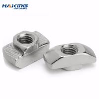 ﹉❡☜ Aluminum Profile T Nuts Stainless Steel 304 Hammer Head Slot Nut M3 M4 M5 M6 M8 2020/3030/4040/4545 Series T-Nut for Window