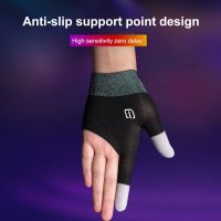 1Pairs Gaming Finger Gloves For PUBG Mobile Game Anti-slip Sweatproof Breathable Palm Sensitive Touch Screen Fingertip Gloves