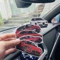 【DT】  hotCar perfume pendant Interior air freshener for Alfa Romeo 159 147 156 166 8c Giulia stelvio Car perfume pendant accessories