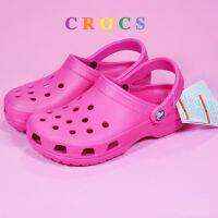 Croc รองเท้าแตะสำหรับผู้หญิงพื้นรองเท้าหนาน่ารัก2023ฤดูร้อนใหม่