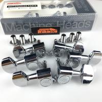 NEW wilkinson WJN-01 3R-3L Guitar Machine Heads Tuners WLS 3 3 Chrome Silver Tuning Pegs ( With packaging )