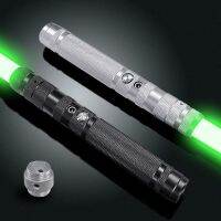 Lightsaber RGB 7สีมือจับโลหะ,เปลี่ยนสีได้สองด้านเสียงการดวลหนักสองในหนึ่งแสง Metel การชาร์จยูเอสบีแอลอีดี