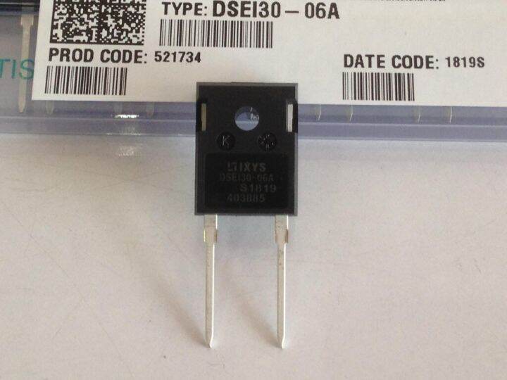 1pcs-dsei3006a-fast-recovery-epitaxial-diode-fred-to-247-ad-ไดโอดความถี่สูง-37a-600v-เหมาะสำหรับทำวงจร-switching-power-supply