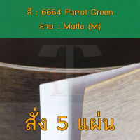 แผ่นโฟเมก้า แผ่นลามิเนต ยี่ห้อ TD Board สีเขียว รหัส 6664 Parrot Green พื้นผิวลาย Matte (M) ขนาด 1220 x 2440 มม. หนา 0.70 มม. ใช้สำหรับงานตกแต่งภายใน งานปิดผิวเฟอร์นิเจอร์ ผนัง และอื่นๆ เพื่อเพิ่มความสวยงาม formica laminate 6664M