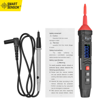 Smart Sensor HABOTEST HT121ประเภทปากกามัลติมิเตอร์แบบดิจิตอล Smart Handheld Multi-Meter True RMS จอแสดงผล LCD 4000นับ Universal Meter โวลต์มิเตอร์เครื่องทดสอบปากกา Dc/ac ความต้านทานแรงดันไฟฟ้า Capacitance เครื่องทดสอบความถี่ Live Wire &amp; Phase Sequence Det