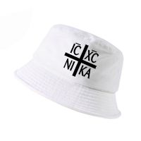 {You have a hat}ฤดูร้อน Ic XC Nika Orthodox พิมพ์สัญลักษณ์ปานามาผู้ชายหมวกชาวประมงบุรุษลำลองแฟชั่นผู้หญิงถังบ๊อบหมวก