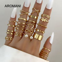 Aromani【พร้อมแล้ว!】แหวนผีเสื้อชนกลุ่มน้อยดีไซน์หญิงเปิดชุดแหวนร่วมแหวนแห่งความรัก22ชุด