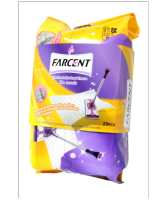 Farcent รีฟิลผ้าแห้งไฟฟ้าสถิตย์  (ทำความสะอาดเศษผม ฝุ่น) 25 แผ่น