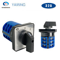 YMW26-323คู่มือเปลี่ยนไฟฟ้าหมุน Cam สวิทช์3ชั้น32A 690โวลต์สามเสาเงินติดต่อ LW28-32A