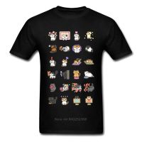 Kawaii Men T-Shirt Slim Fit Tops Cats Neko Tshirt Daily Casual Clothes Cotton Tees Funny Japan Cartoon Shirt Harajuku 【Size S-4XL-5XL-6XL】