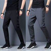 【CC】♘❄  1/2 Pieces Silk Ultra-thin Pants Mens Quick-drying Trend Loose Straight