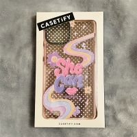 Casetify X SHE CAN เคสโทรศัพท์มือถือแบบนิ่ม ใส ลายแรงบันดาลใจในการออกแบบ สําหรับ IPhone 13 Pro MAX Mini 12 Pro MAX Mini 11 Pro MAX XS MAX XR X SE 7 8 Plus