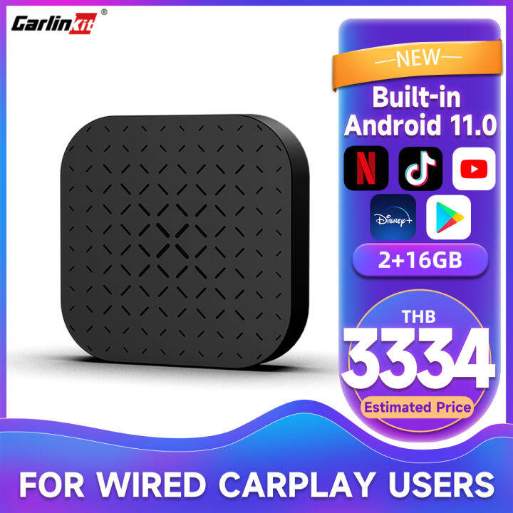 carlinkit-ai-box-ระบบ11-0แอนดรอยด์อิสระเล่นกล่องทีวีวิดีโอรถยนต์2-16gb-carplay-ไร้สายและ-android-อะแดปเตอร์3-in-1สำหรับรถยนต์มัลติมีเดียแบบมีสาย-carplay