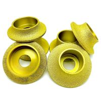 1pcs Diamond Grinding Wheel สําหรับกระเบื้องหินอ่อน Demi-bullnose Edge Profile Wheel Dia 3inch / 75mm Grinding Disc Bore 22mm