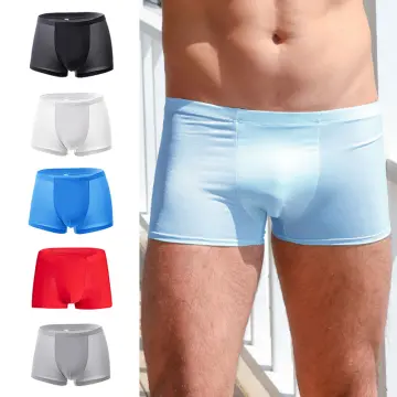 Shop Adfashion Ice Silk Seamless Men Sexy Boxer Briefs Breathable And  Comfortable Underwear Mens 3d Stretchable Underpants Boys Fashion Cotton  Sports Innerwear Summer Ultra-thin And Cool Boxer Briefs 8052 with great  discounts
