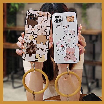 youth personality Phone Case For Samsung Galaxy A22 5G/SM-A226B/A22S soft shell hang wrist Back Cover taste cartoon