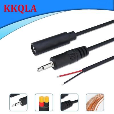 QKKQLA 25cm 2pin 2.5mm 3.5mm Mono Audio Male Female Connector Cable 2 Wire Plug Extension Wire DIY Repairs Cable Charger