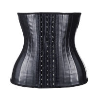 Women Latex Waist Trainer Body Shaper Corsets with Zipper gaine ventre Corset Top 25 Steel Boned Slimming Belt Plus Size fajas