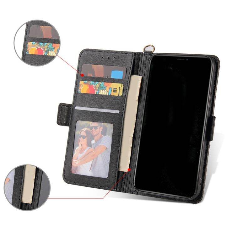 for-iphone-12-pro-max-leather-case-wallet-type-protective-case-with-card-holder-bracket