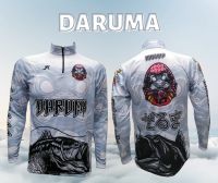 เสื้อตกปลา JK Thailand เสื้อกันยูวี ลาย DARUMA ป้องกันรังสี UV 80% แห้งเร็ว