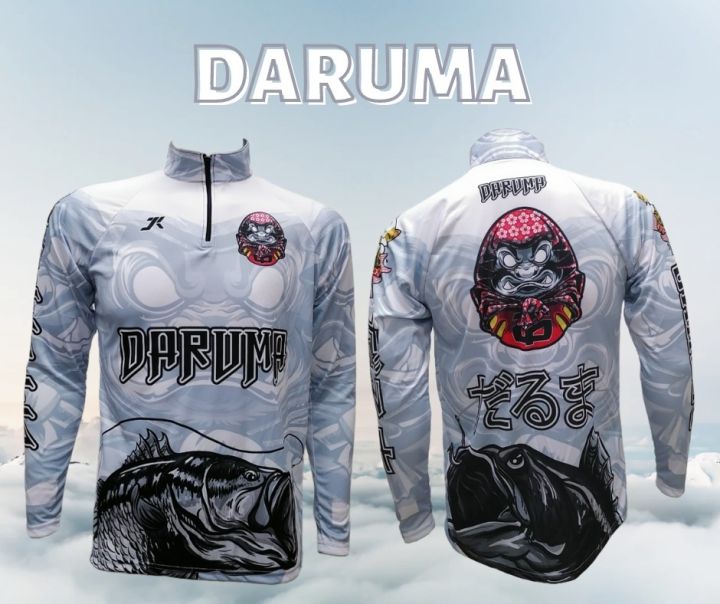 เสื้อตกปลา-jk-thailand-เสื้อกันยูวี-ลาย-daruma-ป้องกันรังสี-uv-80-แห้งเร็ว